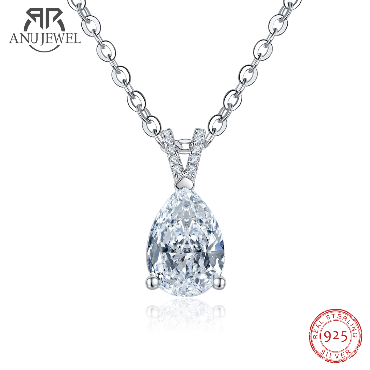 Ansi Chain - AnuJewel 2.5ct D renk armut kesim