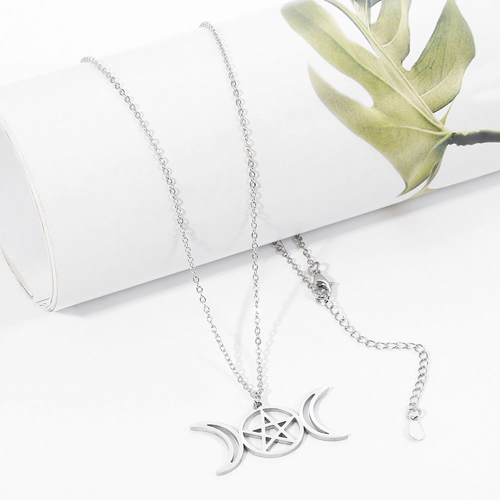 Yaratıcı Trend Çift Ay Oyuk Pe - Steel Chain incelemesi ve fiyatı